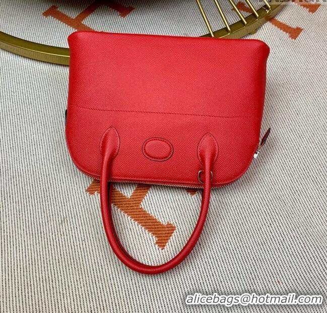 Good Product Hermes Bolide 27 Bag in Original Epsom Leather H2601 Red (Half Handmade)