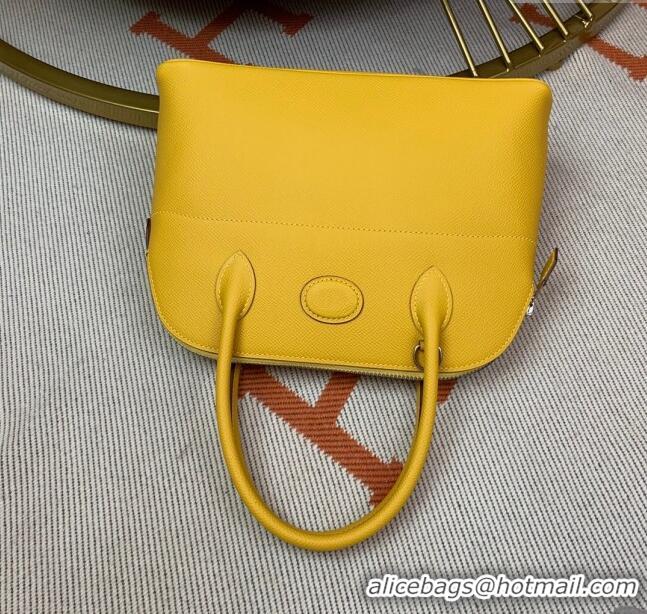 Low Cost Hermes Bolide 27 Bag in Original Epsom Leather H2601 Amber Yellow (Half Handmade)