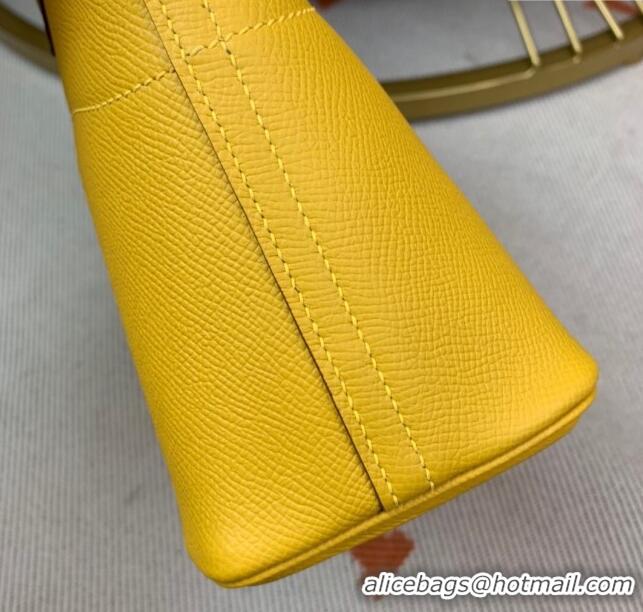 Low Cost Hermes Bolide 27 Bag in Original Epsom Leather H2601 Amber Yellow (Half Handmade)