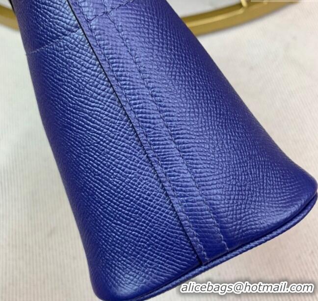 Top Quality Hermes Bolide 27 Bag in Original Epsom Leather H2601 Royal Blue (Half Handmade)