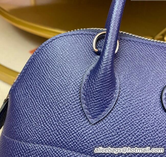 Top Quality Hermes Bolide 27 Bag in Original Epsom Leather H2601 Royal Blue (Half Handmade)