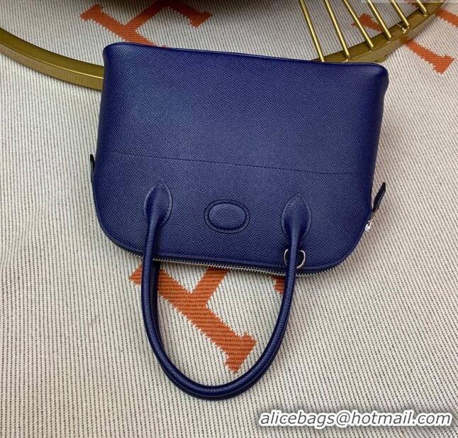 Top Quality Hermes Bolide 27 Bag in Original Epsom Leather H2601 Royal Blue (Half Handmade)