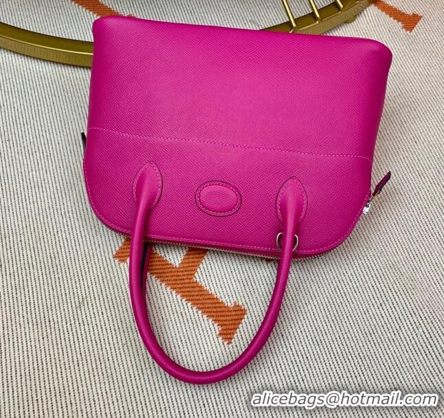 Buy Fashionable Hermes Bolide 27 Bag in Original Epsom Leather H2601 Rosy (Half Handmade)