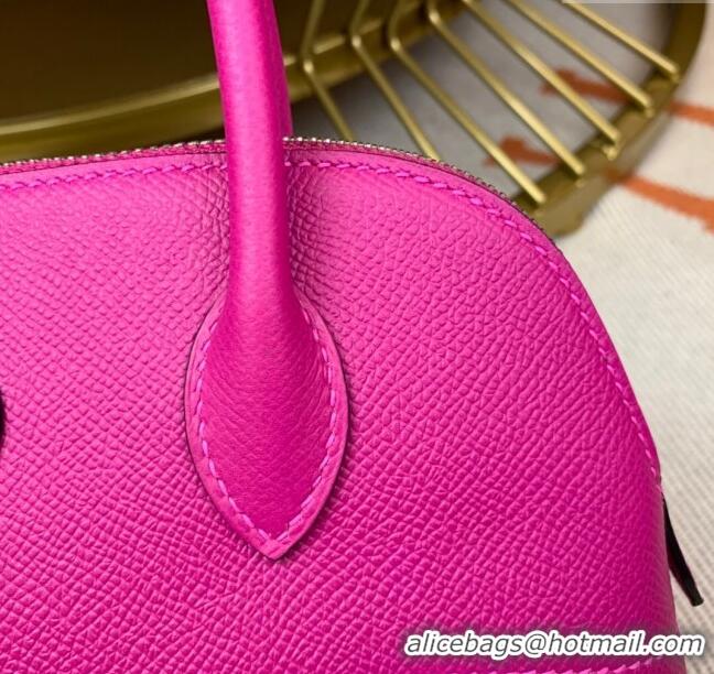 Buy Fashionable Hermes Bolide 27 Bag in Original Epsom Leather H2601 Rosy (Half Handmade)