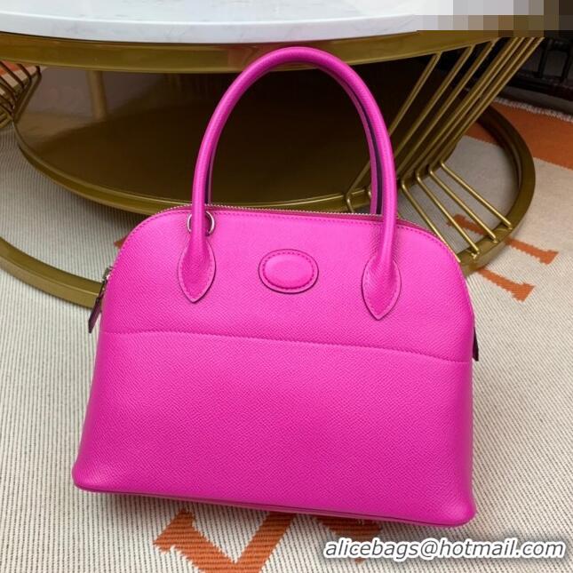 Buy Fashionable Hermes Bolide 27 Bag in Original Epsom Leather H2601 Rosy (Half Handmade)