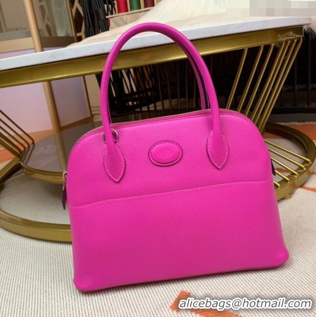 Buy Fashionable Hermes Bolide 27 Bag in Original Epsom Leather H2601 Rosy (Half Handmade)