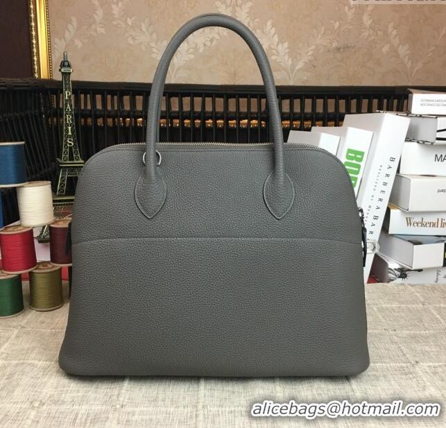 New Style Hermes Bolide 31 Bag in Original Togo Leather H2801 Iron Gray