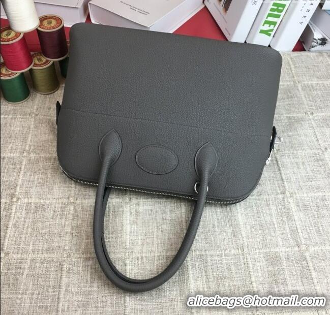 New Style Hermes Bolide 31 Bag in Original Togo Leather H2801 Iron Gray