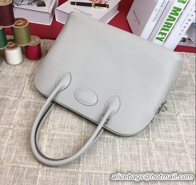 Good Looking Hermes Bolide 31 Bag in Original Togo Leather H2801 Pearl Grey