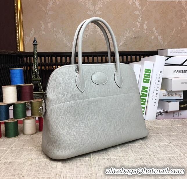 Good Looking Hermes Bolide 31 Bag in Original Togo Leather H2801 Pearl Grey