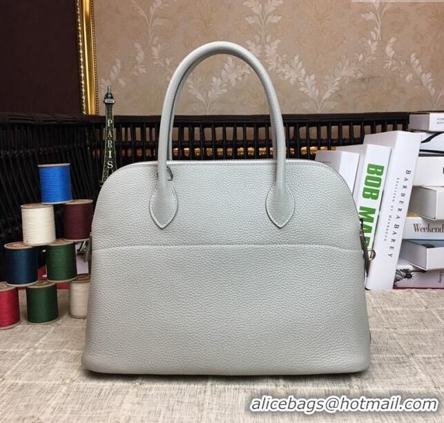 Good Looking Hermes Bolide 31 Bag in Original Togo Leather H2801 Pearl Grey