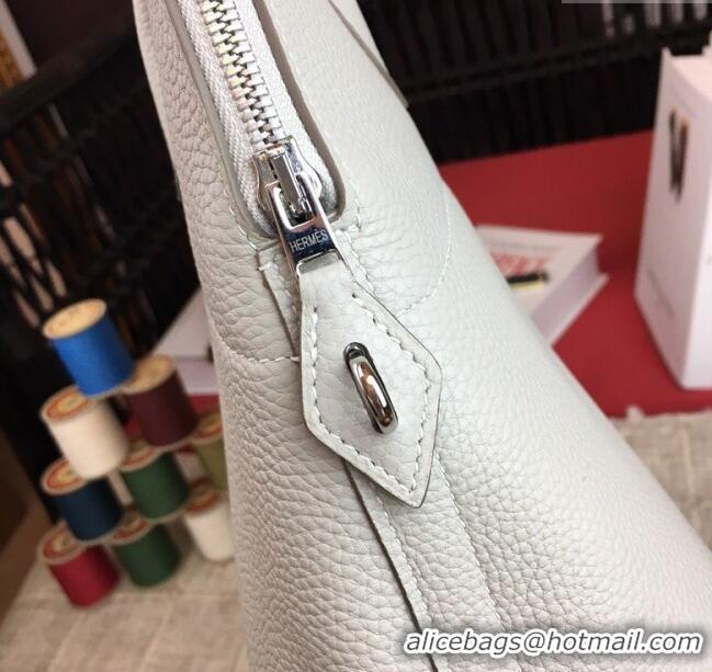 Good Looking Hermes Bolide 31 Bag in Original Togo Leather H2801 Pearl Grey