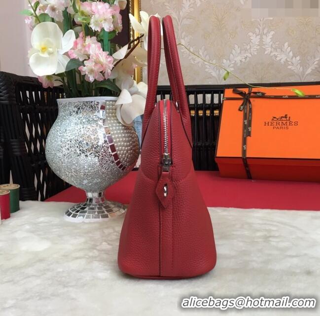 Luxury Cheap Hermes Bolide 31 Bag in Original Togo Leather H2801 Red (Half Handmade)