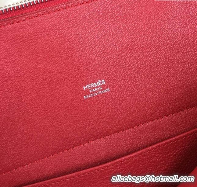 Luxury Cheap Hermes Bolide 31 Bag in Original Togo Leather H2801 Red (Half Handmade)