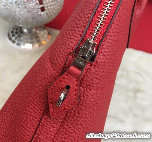 Luxury Cheap Hermes Bolide 31 Bag in Original Togo Leather H2801 Red (Half Handmade)