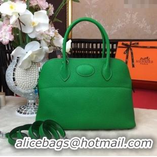 New Fashion Hermes Bolide 31 Bag in Original Togo Leather H2801 Green (Half Handmade)