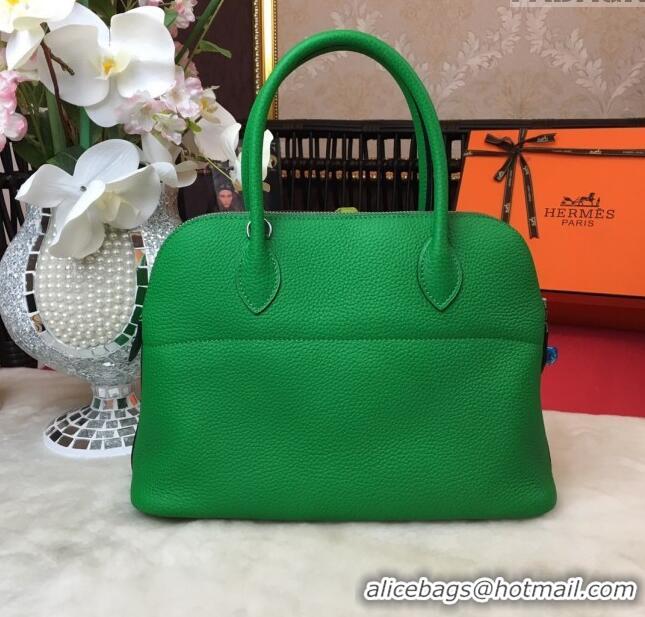 New Fashion Hermes Bolide 31 Bag in Original Togo Leather H2801 Green (Half Handmade)