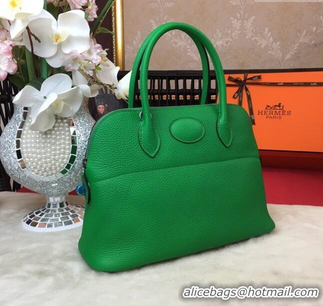 New Fashion Hermes Bolide 31 Bag in Original Togo Leather H2801 Green (Half Handmade)