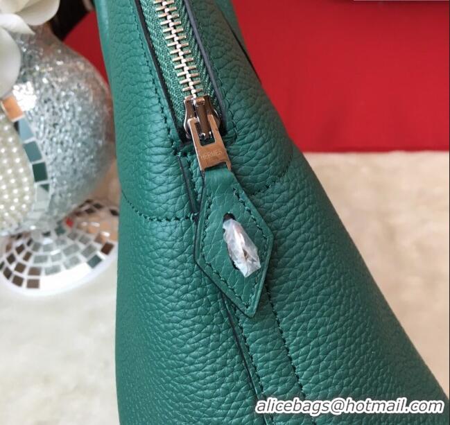 Top Quality Hermes Bolide 31 Bag in Original Togo Leather H2801 Dark Green (Half Handmade)