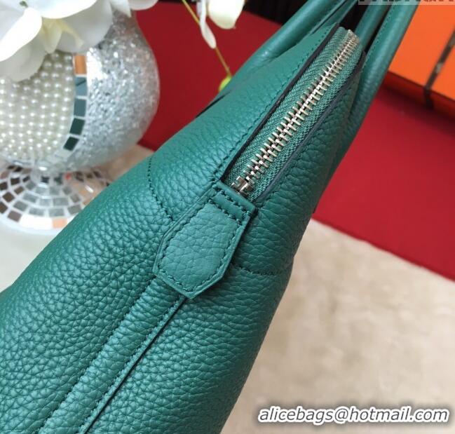 Top Quality Hermes Bolide 31 Bag in Original Togo Leather H2801 Dark Green (Half Handmade)