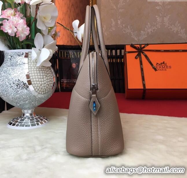 Top Quality Hermes Bolide 31 Bag in Original Togo Leather H2801Turtledove Grey (Half Handmade)