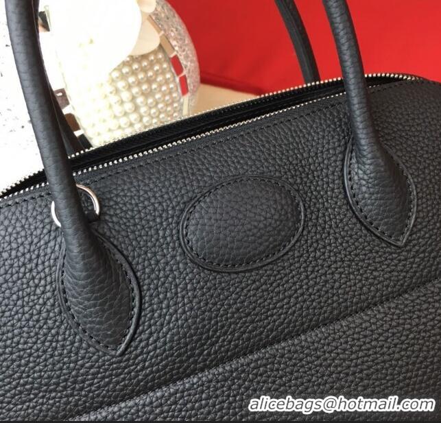 Best Quality Hermes Bolide 31 Bag in Original Togo Leather H2801 Black 2023 (Half Handmade)