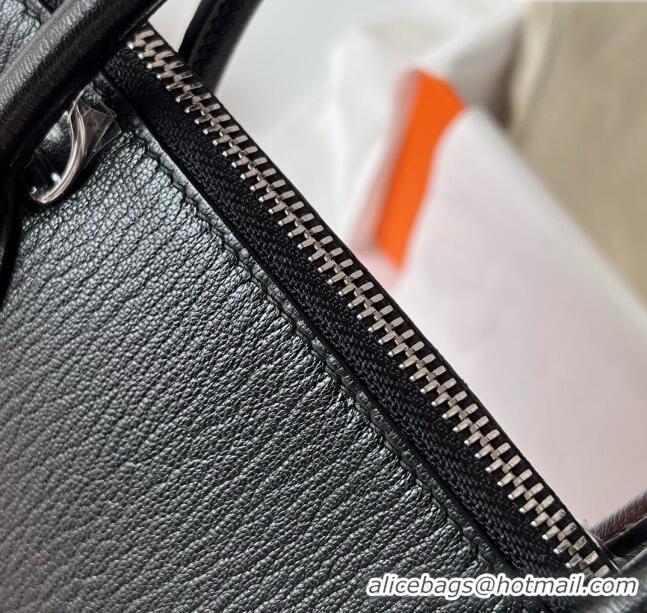 Most Popular Hermes Bolide 1923-25 Bag in Origianl Epsom Leather H3121 Cream Black (Handmade)