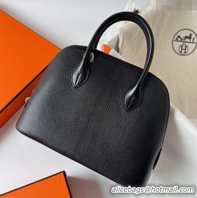 Most Popular Hermes Bolide 1923-25 Bag in Origianl Epsom Leather H3121 Cream Black (Handmade)