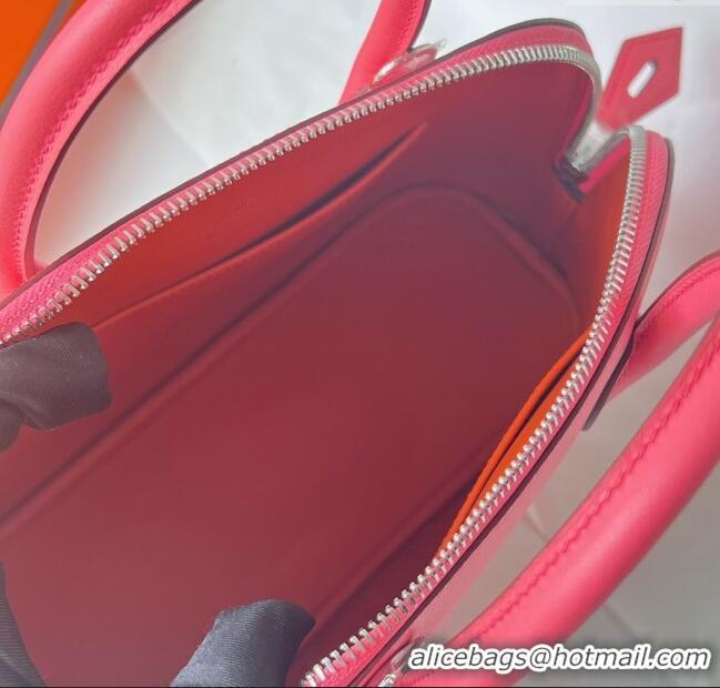 Free Shipping Hermes Bolide 1923-25 Bag in Origianl Epsom Leather H3121 Pink (Handmade)