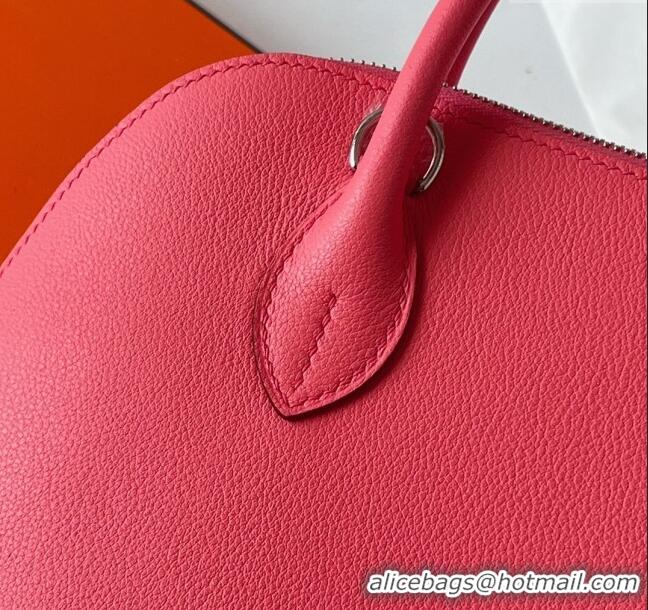 Free Shipping Hermes Bolide 1923-25 Bag in Origianl Epsom Leather H3121 Pink (Handmade)