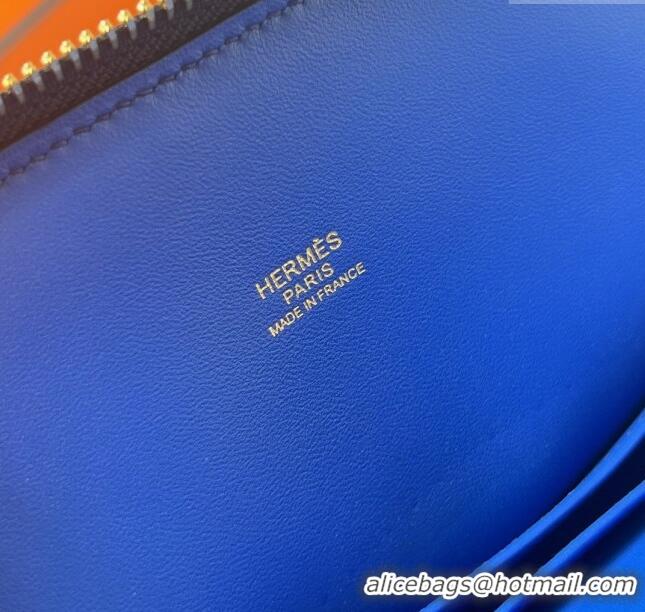 Buy Discount Hermes Bolide 1923-25 Bag in Origianl Epsom Leather H3121 Blue (Handmade)