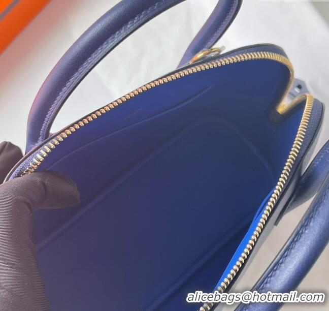 Buy Discount Hermes Bolide 1923-25 Bag in Origianl Epsom Leather H3121 Blue (Handmade)