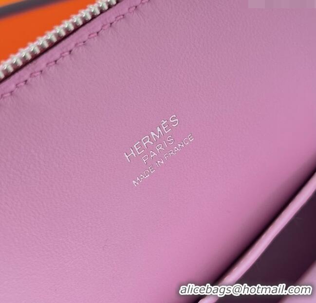 Modern Discount Hermes Bolide 1923 Mini Bag in Origianl Chevre Leather H3114 Mallow Purple (Handmade)