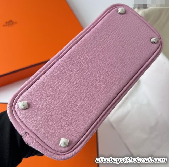 Modern Discount Hermes Bolide 1923 Mini Bag in Origianl Chevre Leather H3114 Mallow Purple (Handmade)