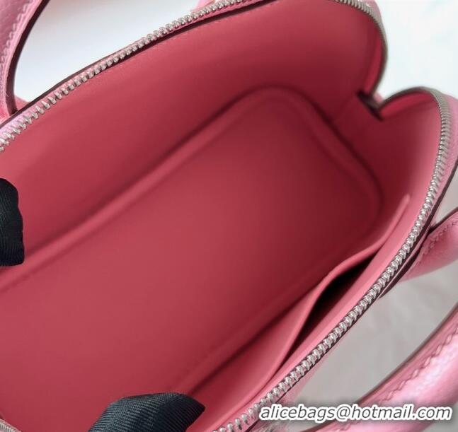 Inexpensive Hermes Bolide 1923 Mini Bag in Origianl Chevre Leather H3114 Milkshake Pink (Handmade)