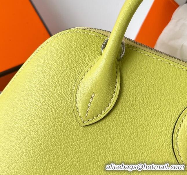 Good Product Hermes Bolide 1923 Mini Bag in Origianl Chevre Leather H3114 Yellow (Handmade)