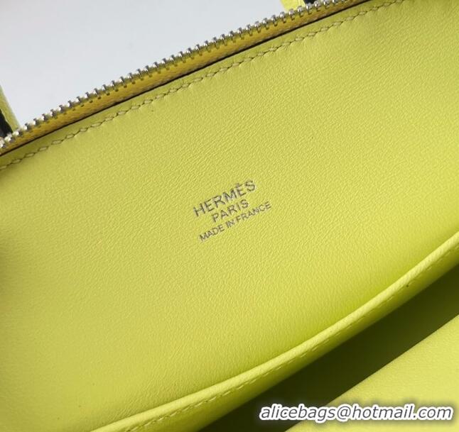 Good Product Hermes Bolide 1923 Mini Bag in Origianl Chevre Leather H3114 Yellow (Handmade)