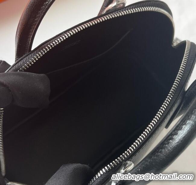 Super Quality Hermes Bolide 1923 Mini Bag in Origianl Chevre Leather H3114 Black (Handmade)