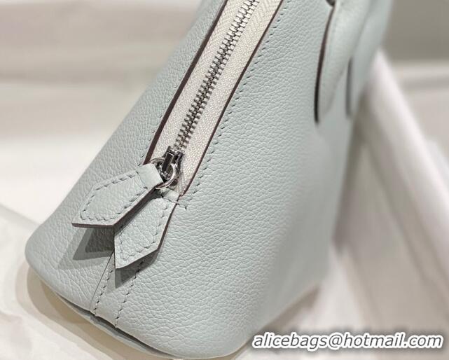 Popular Style Hermes Mini Bolide Bag 19cm in Evercolor Calf Leather H1031 Grail Blue