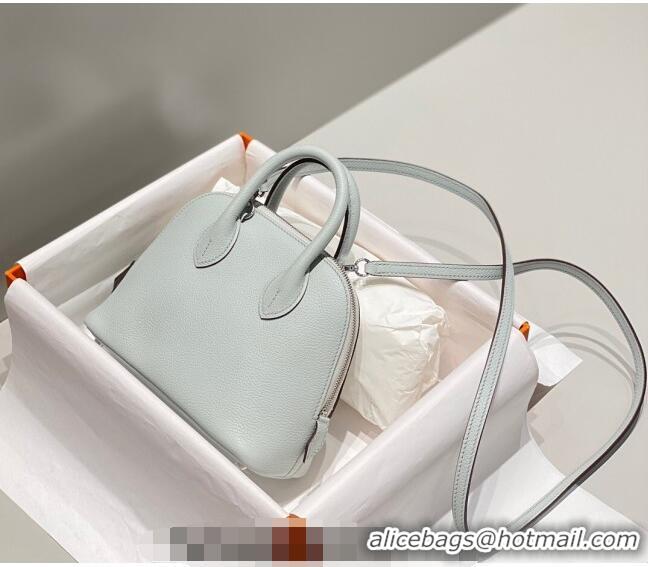 Popular Style Hermes Mini Bolide Bag 19cm in Evercolor Calf Leather H1031 Grail Blue