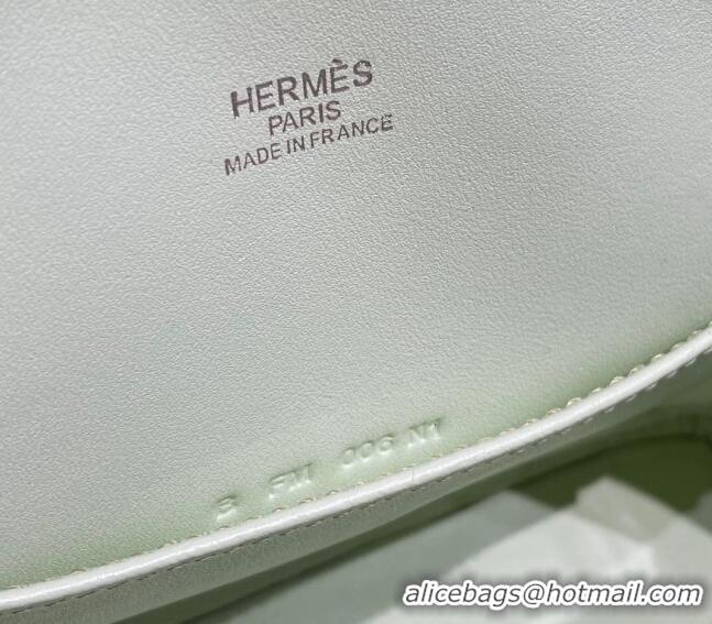 Good Taste Hermes Mini Bolide Bag 19cm in Evercolor Calf Leather H1031 Bubble Green