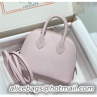 New Fashion Hermes Mini Bolide Bag 19cm in Evercolor Calf Leather H1031 Dreamy Purple