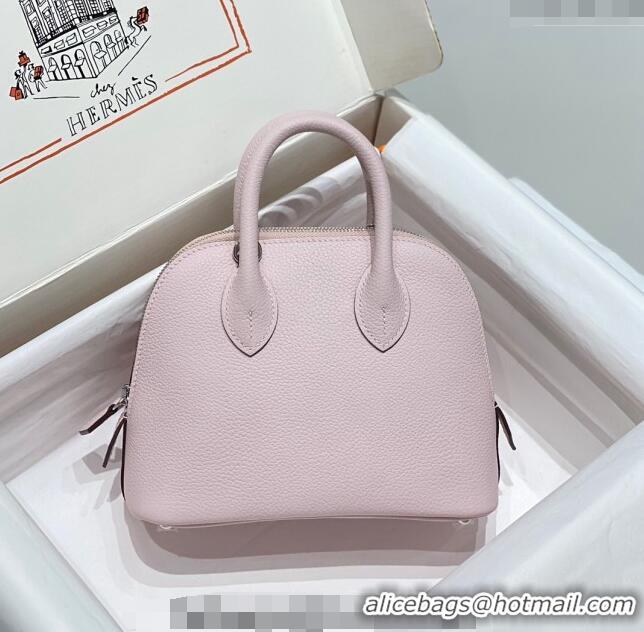 New Fashion Hermes Mini Bolide Bag 19cm in Evercolor Calf Leather H1031 Dreamy Purple