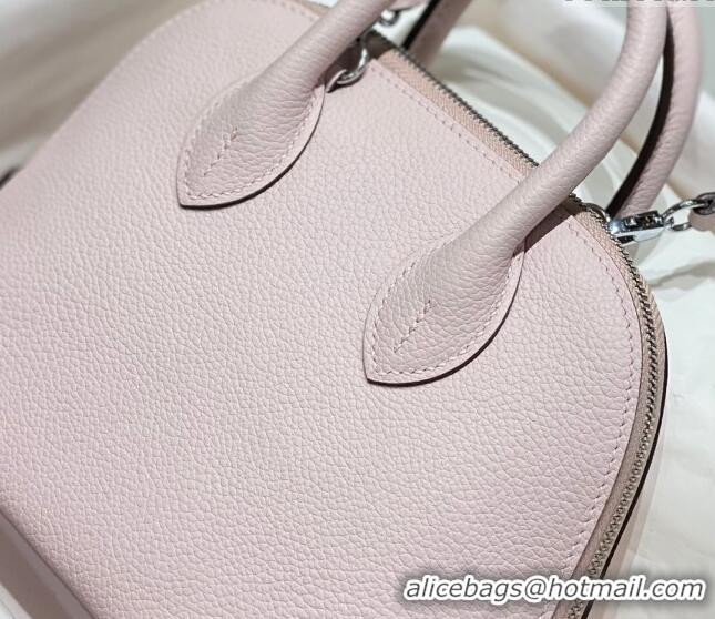 New Fashion Hermes Mini Bolide Bag 19cm in Evercolor Calf Leather H1031 Dreamy Purple