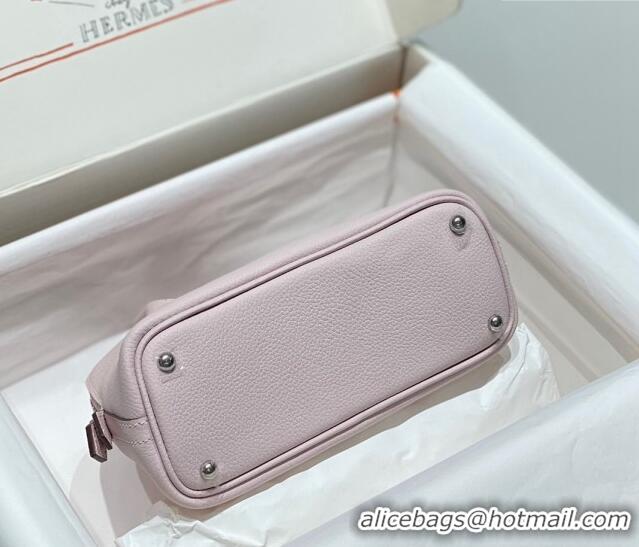 New Fashion Hermes Mini Bolide Bag 19cm in Evercolor Calf Leather H1031 Dreamy Purple