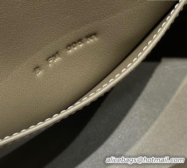 Top Quality Hermes Mini Bolide Bag 19cm in Evercolor Calf Leather H1031 Elephant Grey/Gold