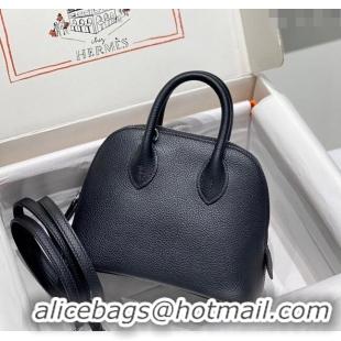 Market Sells Hermes Mini Bolide Bag 19cm in Evercolor Calf Leather H1031 Black/Silver