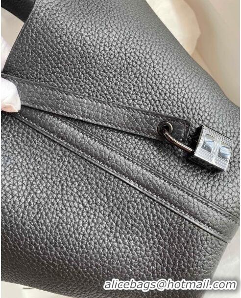 Discount Hermes Picotin Lock Bag 18cm/22cm in Taurillon Clemence Leather H0701 So Black (Full Handmade)