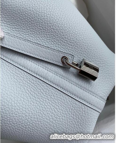 Buy Cheap Hermes Picotin Lock Bag 18cm/22cm in Taurillon Clemence Leather H0701 Grail Blue/Silver (Full Handmade)