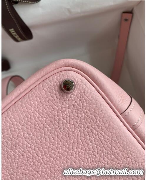 Luxurious Hermes Picotin Lock Bag 18cm/22cm in Taurillon Clemence Leather H0701 3Q Pink/Silver (Full Handmade)